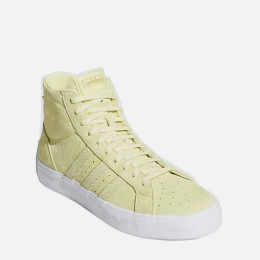 Adidas Women's Basket Profi FW3129 Yellow Lace Up High Top Sneaker Shoes Size 6